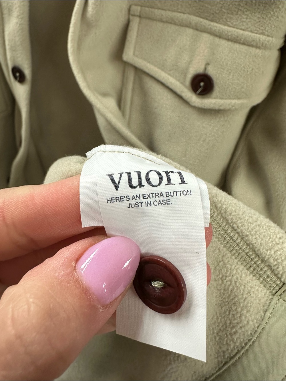 Vuori Soft Fleece Shacket - Beige - Picture 5 of 5